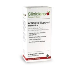 Clinicians Antibiotic Support Probiotics        20 VegeCapsules