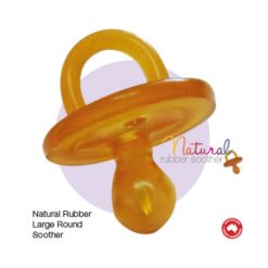 Natural Rubber Soothers Round Large 6+ Months