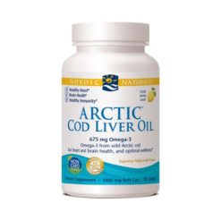 Nordic Arctic Cod Liver Oil - Lemon        180 Soft Gels