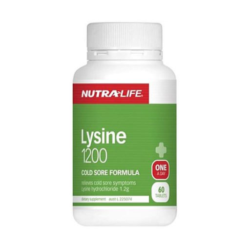 Nutra Life Lysine 1200mg        60 Tablets