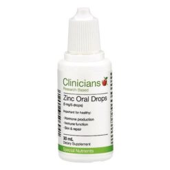 Clinicians Zinc Oral Drops 5mg/5drops        30ml